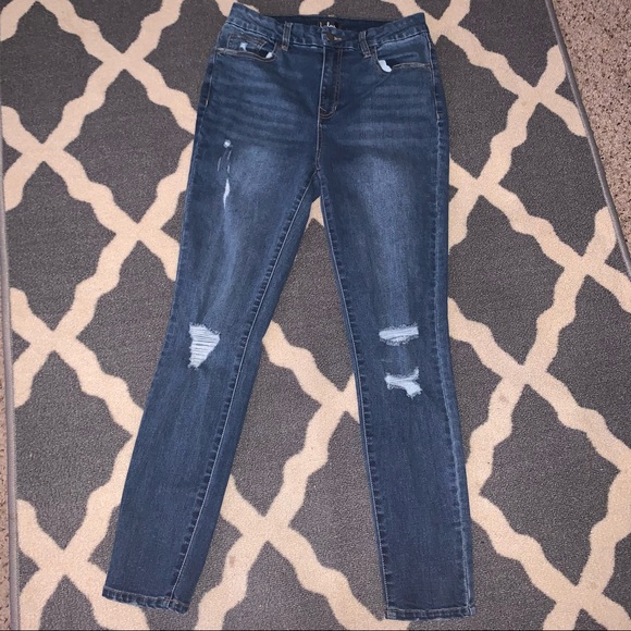 Lulus Denim - Lulu’s distressed skinny jeans